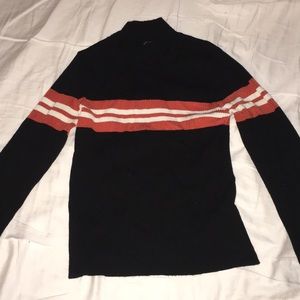 Black turtleneck sweater